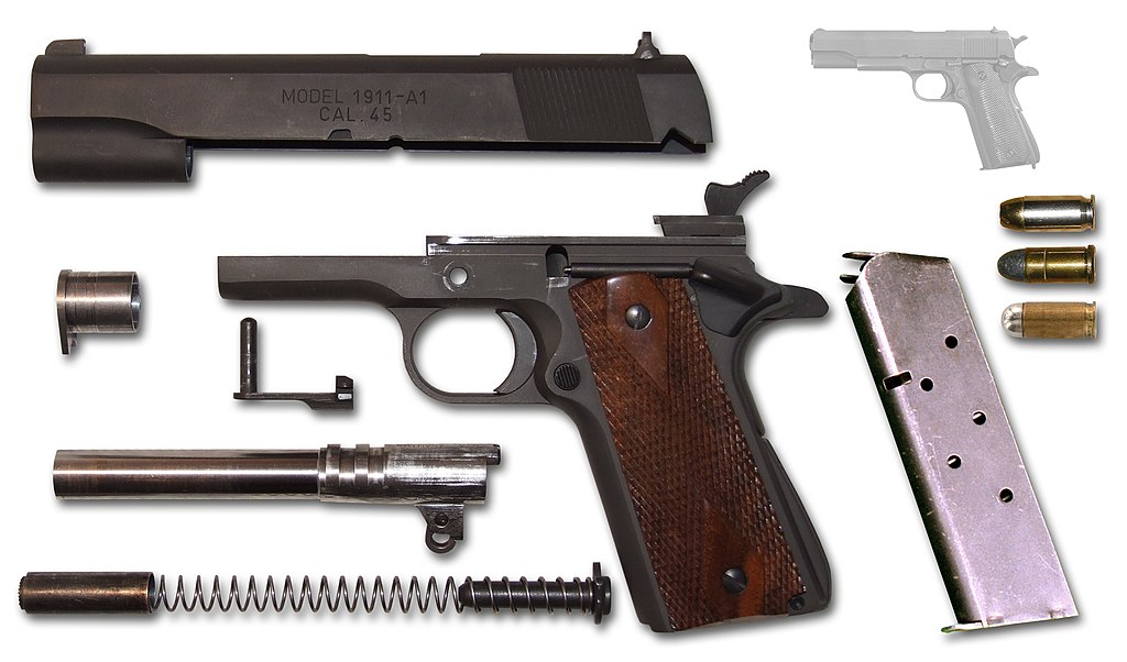 Colt M1911A1 vue éclatée